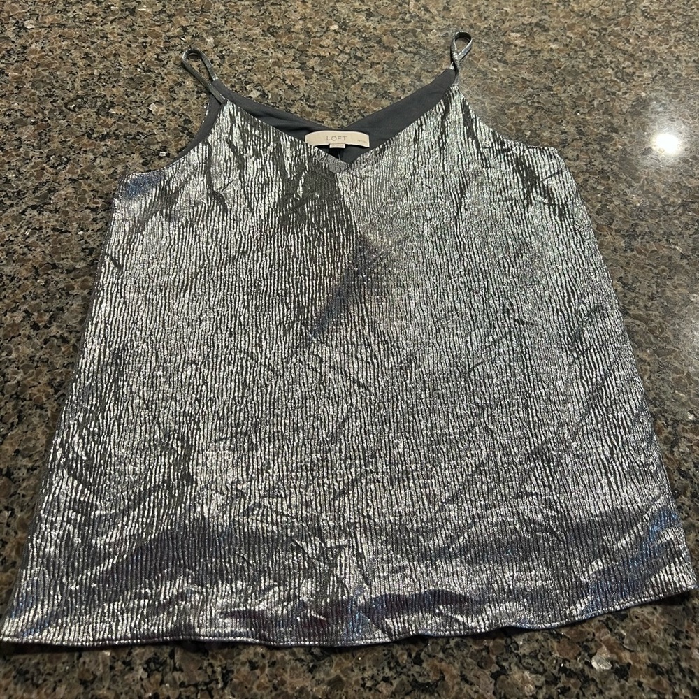 Loft Metallic Tank Top